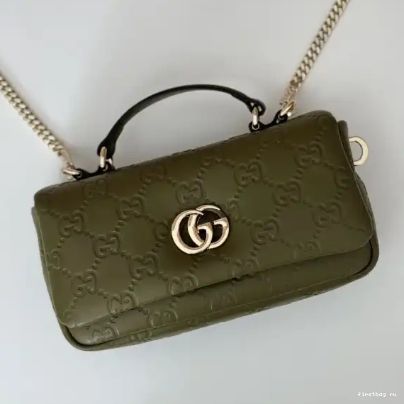 Firstbag ru bag-21*12.5*4.5CM mini handle top GUCCI GG Milano 0616